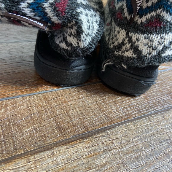 Muk Luks Fleece Lined Knit Slippers Size S 5 to 6 - Picture 5 of 10